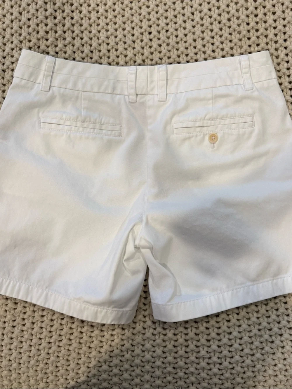 J. Crew White Chino Bermuda Shorts Size 6